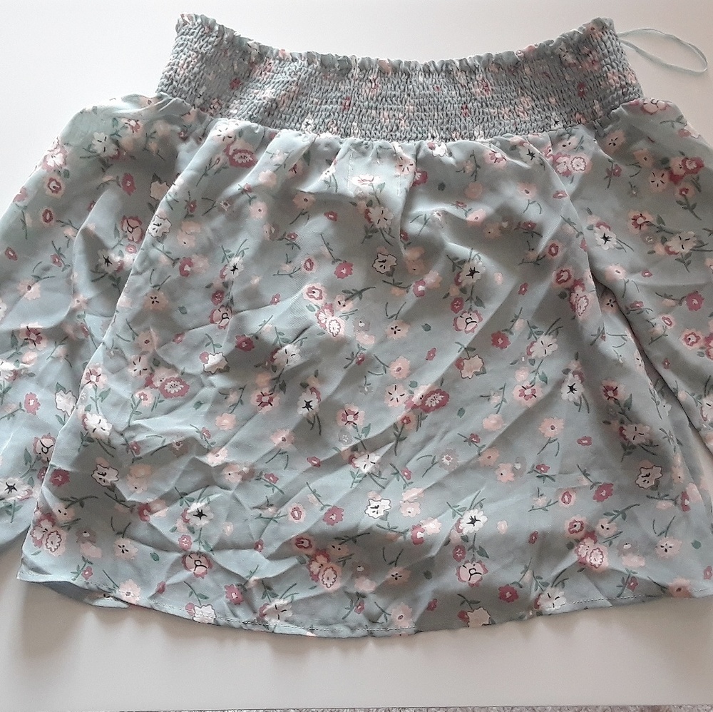 Off the shoulder Rue21 shirt.